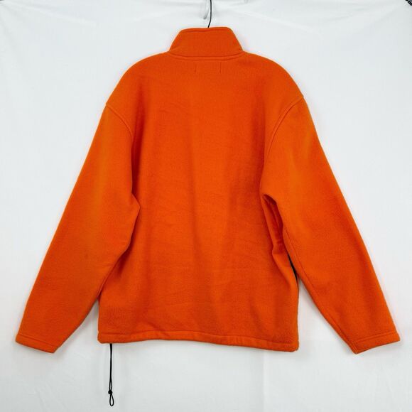 Old Navy Vintage Y2K Fleece Quarter Zip Orange Unisex Size L - Picture 2 of 16